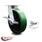 Service Caster 8 Inch Kingpinless Green Poly on Steel Wheel Caster with Brake and Swivel Lock SCC-KP30S820-PUR-GB-SLB-BSL - alternate 5